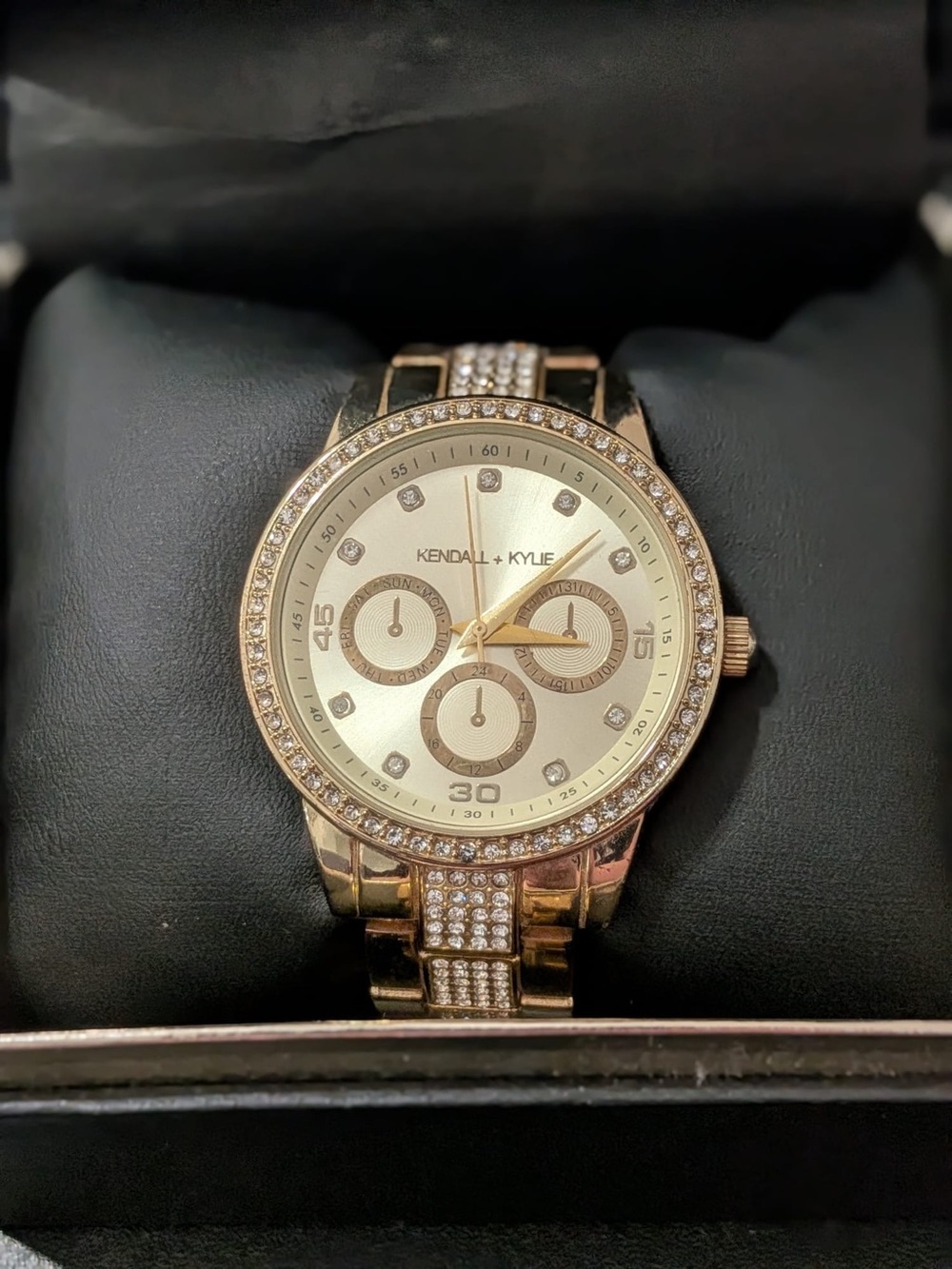 Kendall & Kylie Ladies Quartz Movement Analog Watch - Gold